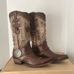 Double D Ranch Old Gringo Women’s Mercantile Makeshift Boot NEW Size 8.5